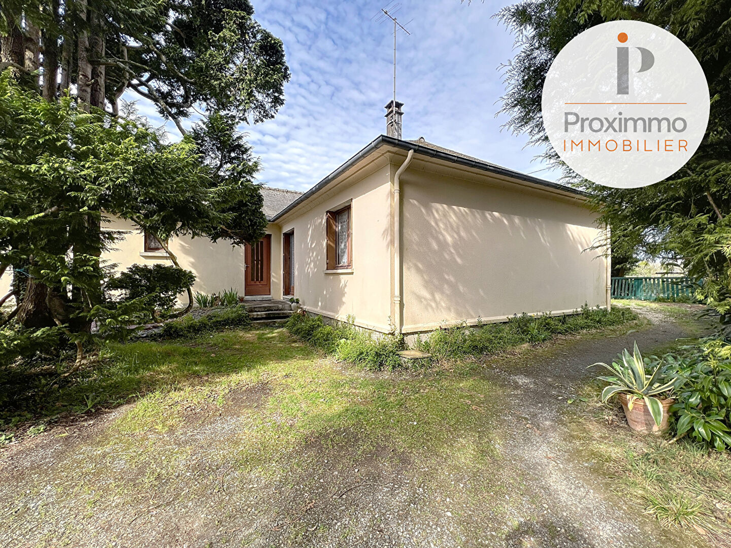 A VENDRE MAISON DE PLAIN PIED - 4 CHAMBRES - UN BUREAU - DEPENDANCE - JARDIN - PUITS