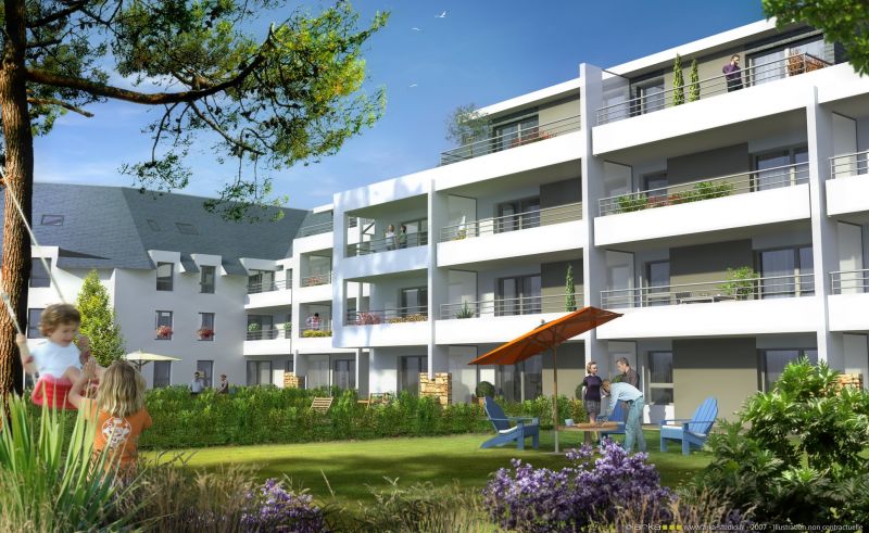 CAP MARINE - Appartement de type T4 avec 2 parkings et 1 garage à Etel