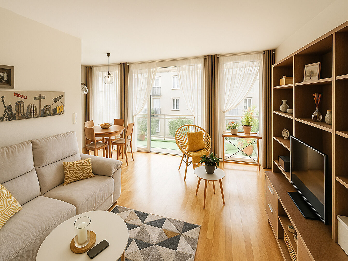 Photo T3 de 64m2 avec loggia, garage, parking et cave image 6/6