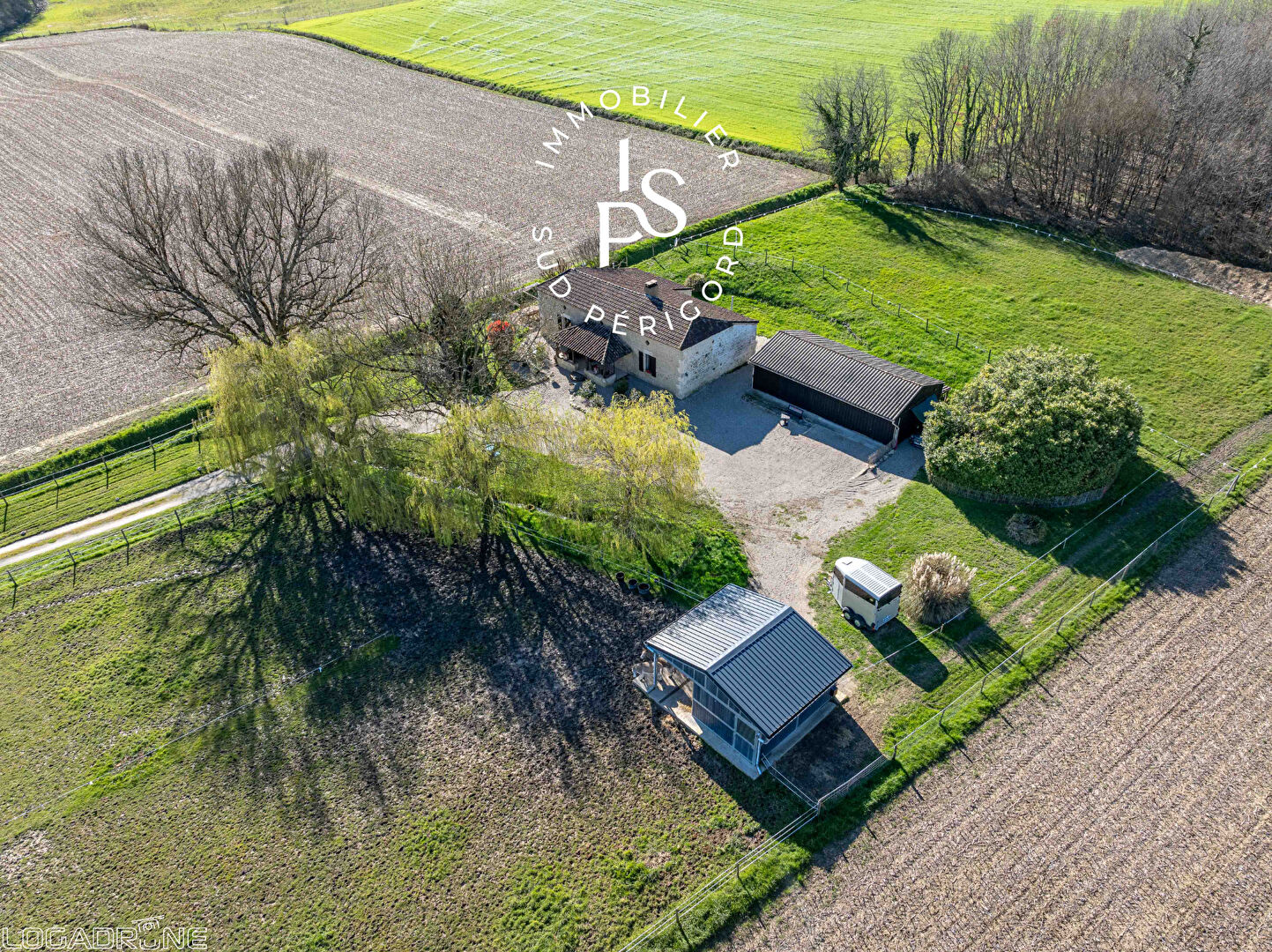 Stone house with outbuildings
