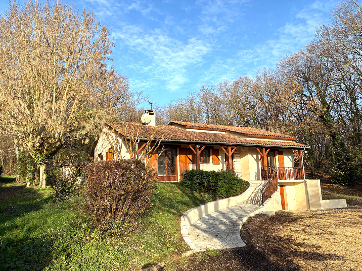 Maison en campagne avec parc arboré  Montastruc (Lot-et-Garonne)