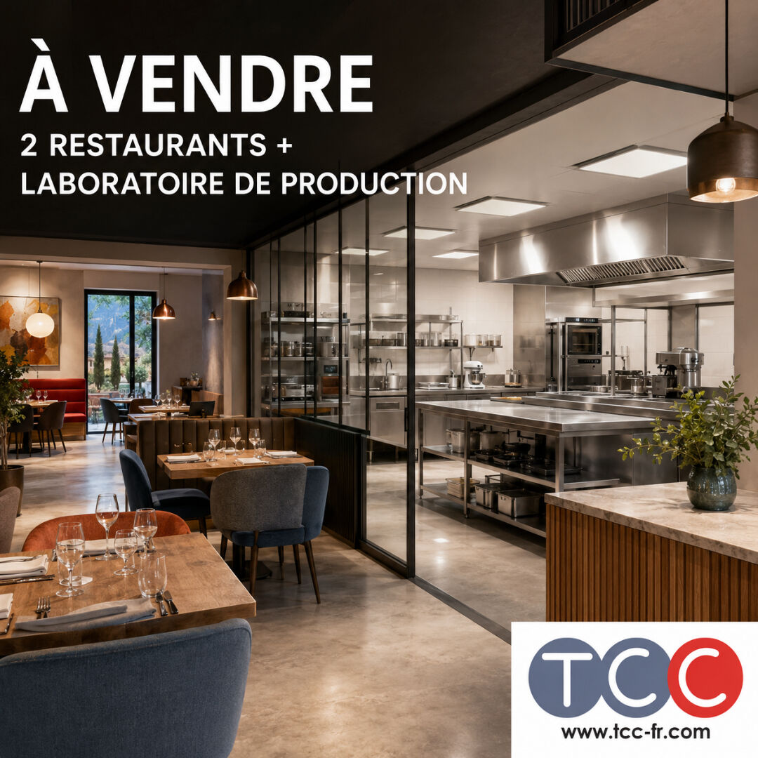 ENSEMBLE DE DEUX RESTAURANTS ET LABORATOIRE DE PRODUCTION PAYS D'AIX