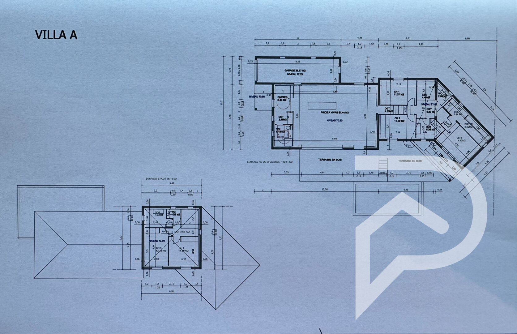 Photo Terrain  constructible  pour une villa de 250 M2 env. sur un terrain de 2500 m² image 3/3