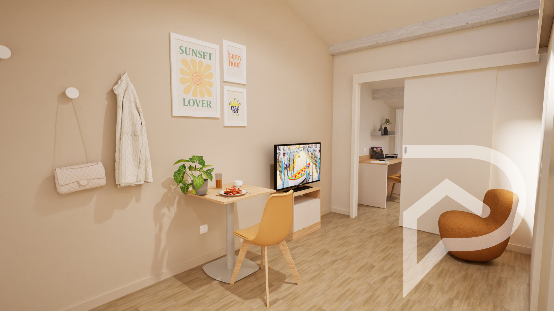 Appartement Sete 2 pièce(s) 19,37 m2