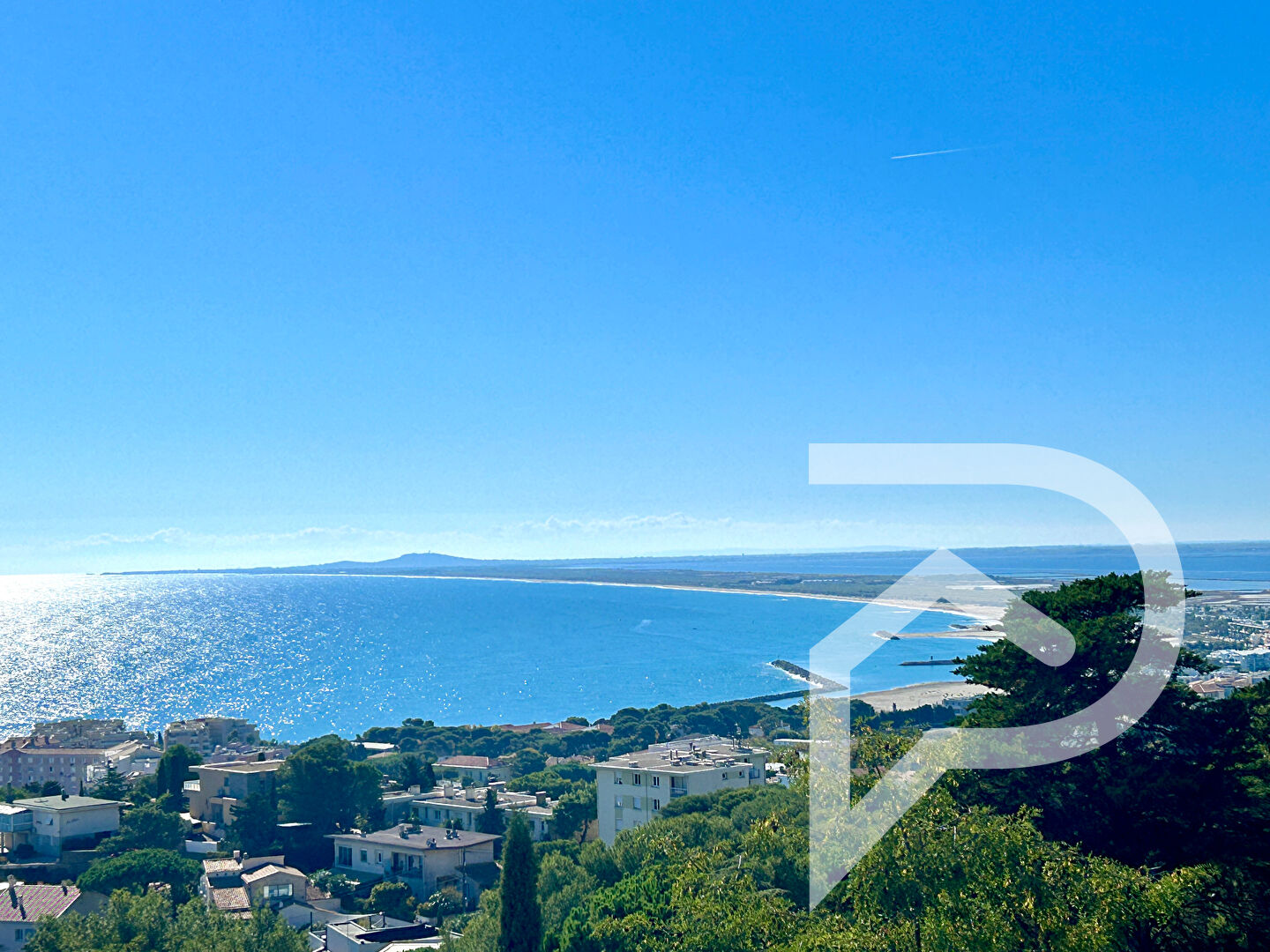 Villa SÈTE 5 pièce(s) 180 m2   superbe  vue mer piscine saint clair sud garage