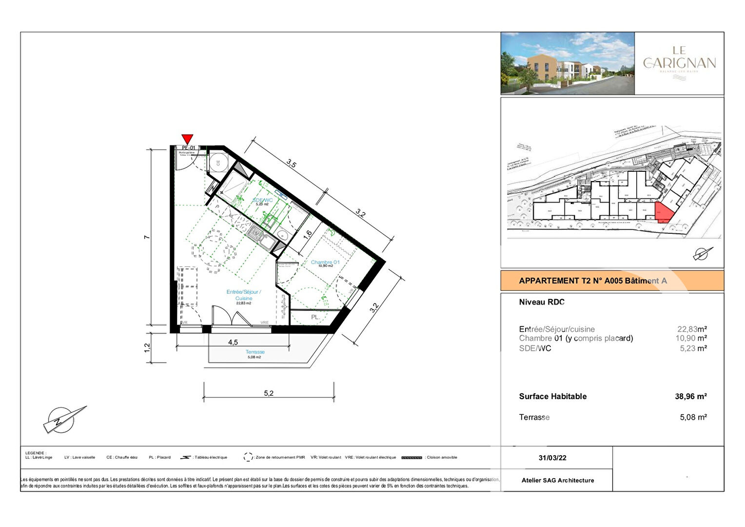 Photo Appartement Balaruc Les Bains 2 pièce(s) 39 m2 image 2/2