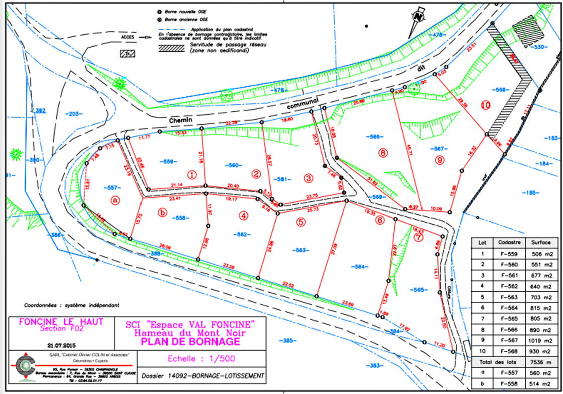 Photo Terrain 1 019m² - Foncine le Haut image 4/4