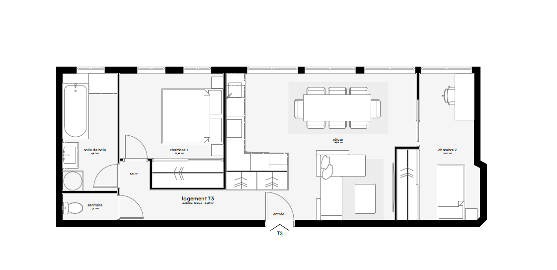 Photo Appartement 2 chambres -  Morteau Centre image 6/6