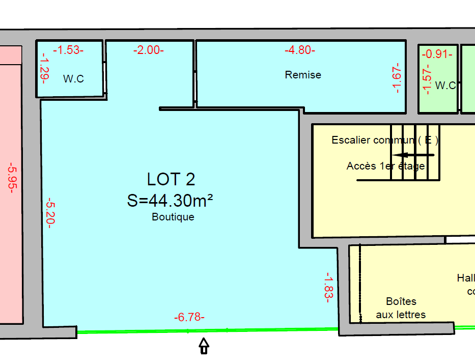 Photo Murs occupés Antony 46,70 m2 image 3/4