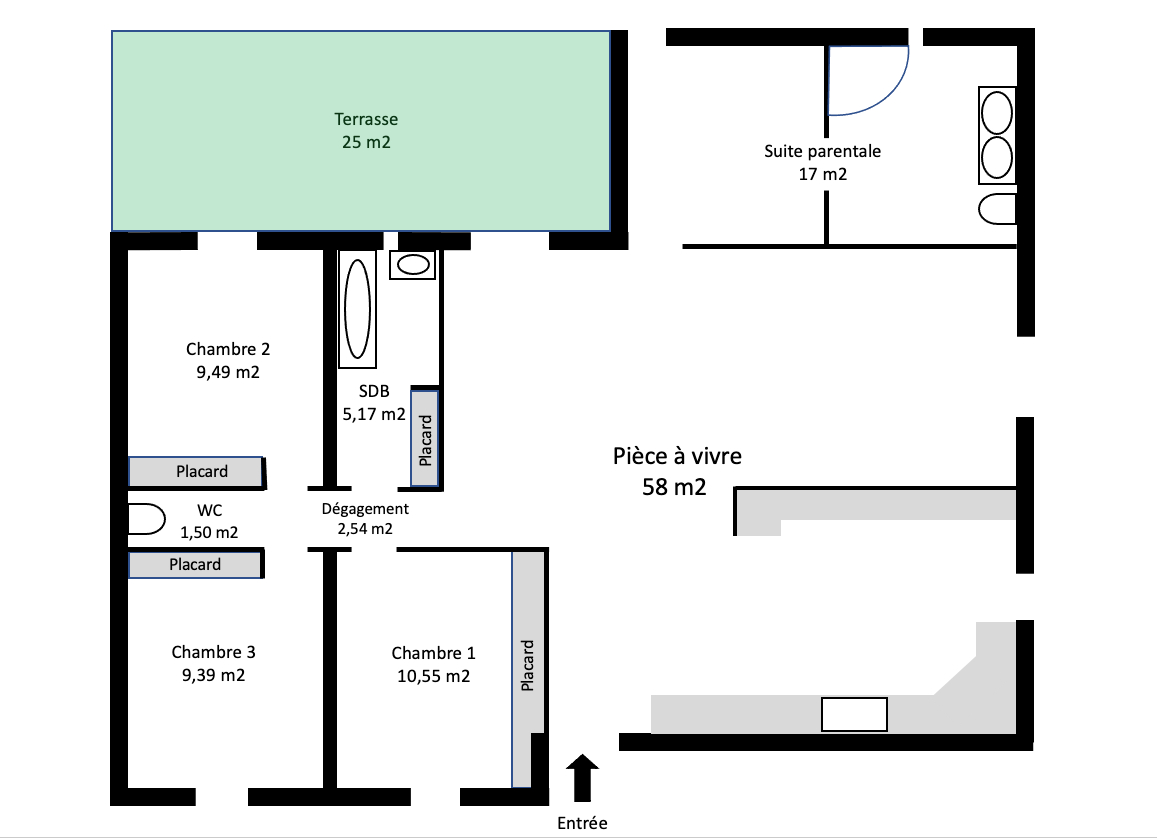 Photo VILLENEUVE LES MAGUELONE - MAISON INDIVIDUELLE - PLAIN PIED -  T5 - 112 M2 - 3 CHAMBRES - 1 BUREAU - PISCINE HORS SOL - TERRAIN  DE 450 M2 ENVIRON - 5 MINUTES À PIED DU CENTRE. image 2/6