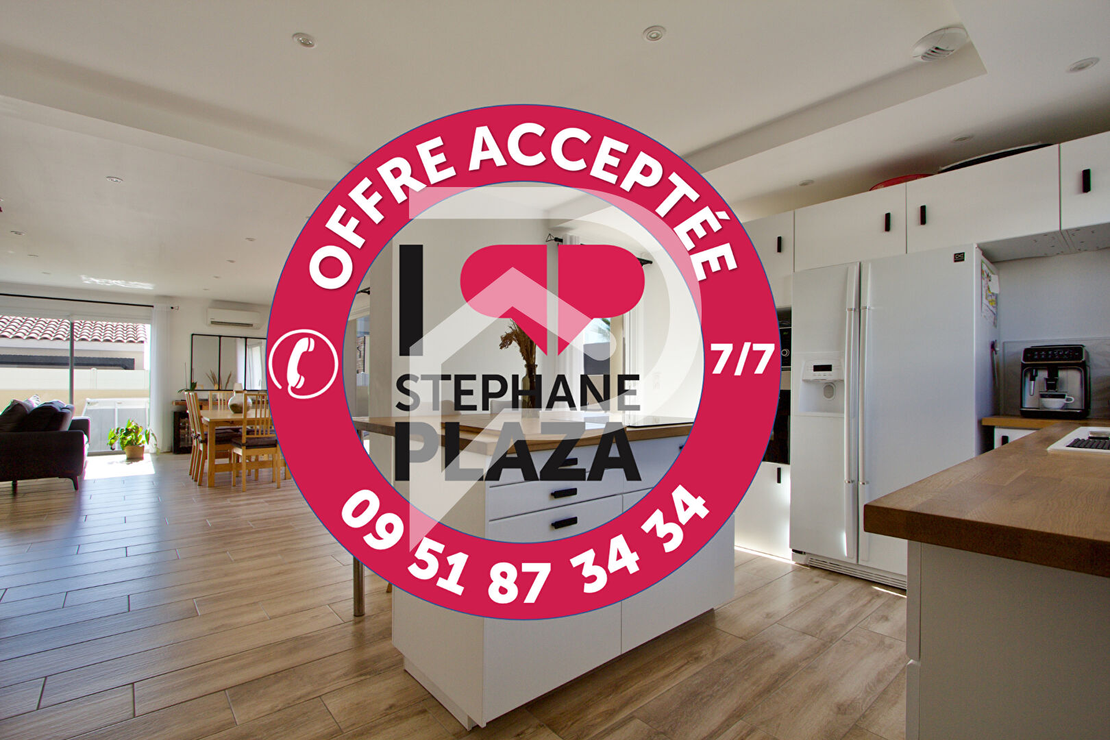 EXCLUSIVITÉ PLAZA IMMOBILIER.- COURNONTERRAL - VILLA RÉCENTE 2020 - 126 M2 - 3 CHAMBRES - BUANDERIE - GARAGE À MOTO - TERRASSE 35 M2 -  TERRAIN 220 M2