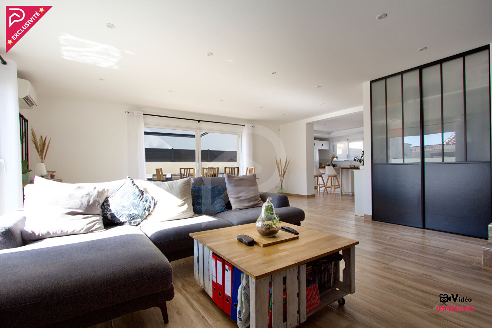 Photo EXCLUSIVITÉ PLAZA IMMOBILIER.- COURNONTERRAL - VILLA RÉCENTE 2020 - 126 M2 - 3 CHAMBRES - BUANDERIE - GARAGE À MOTO - TERRASSE 35 M2 -  TERRAIN 220 M2 image 4/6