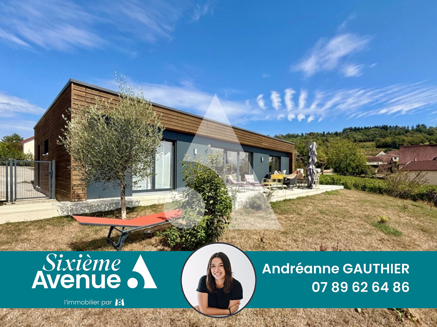 Maison contemporaine en bois, 4 chambres, l'Etoile 39570