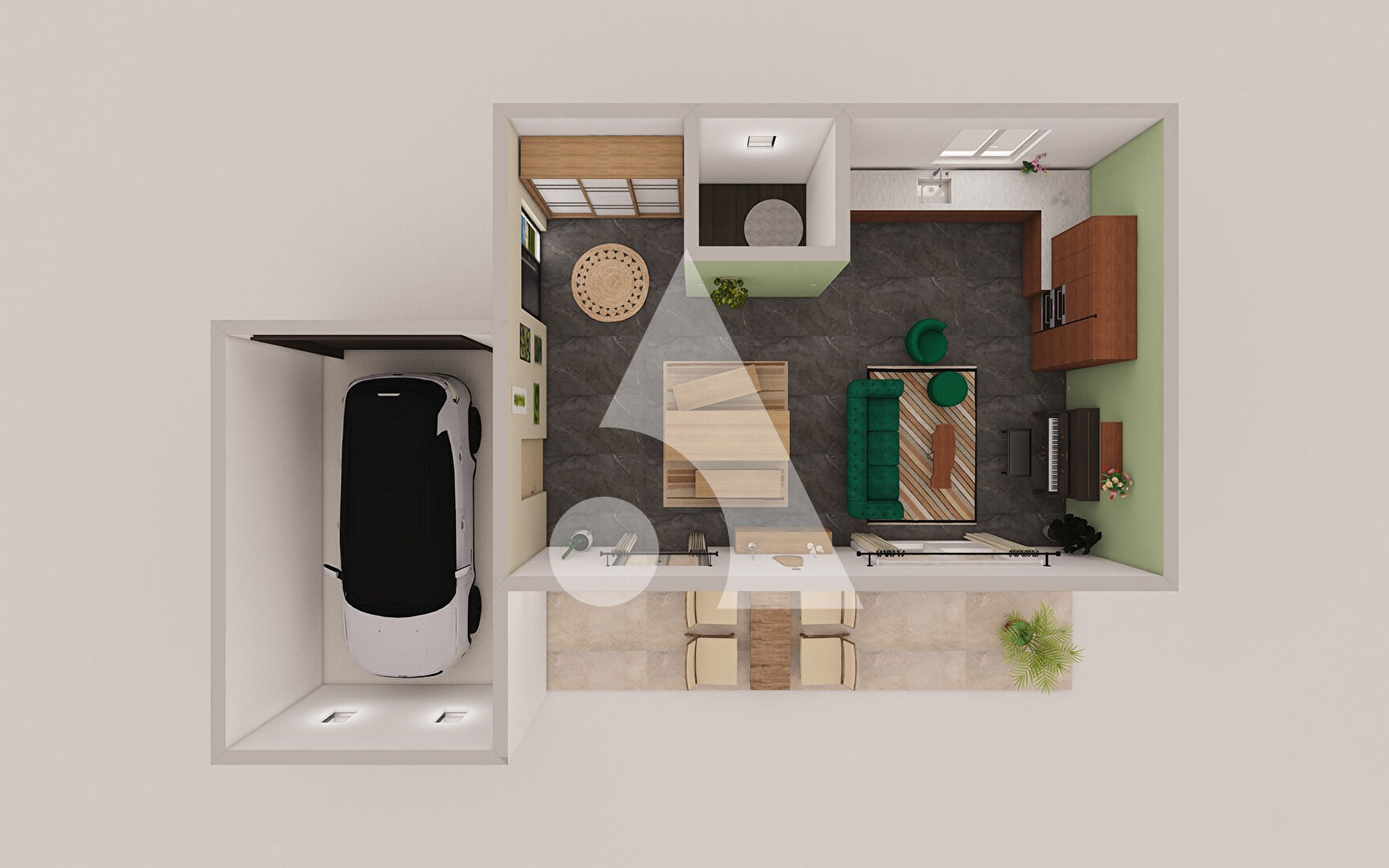 Photo Villelaure - Maison T3 75,35 m2 hab avec terrasse, jardin et garage image 5/6