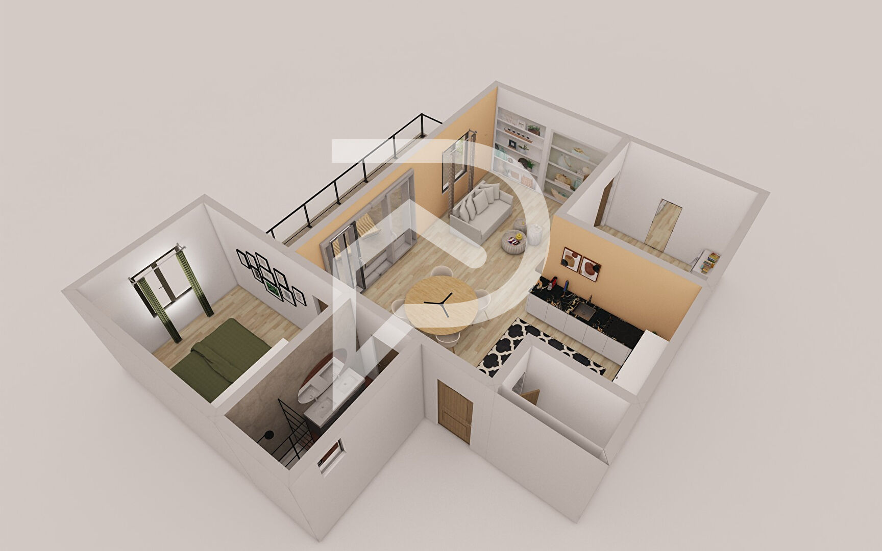 Photo Villelaure - Appartement T3 de 67,57 m2 avec terrasse image 5/6