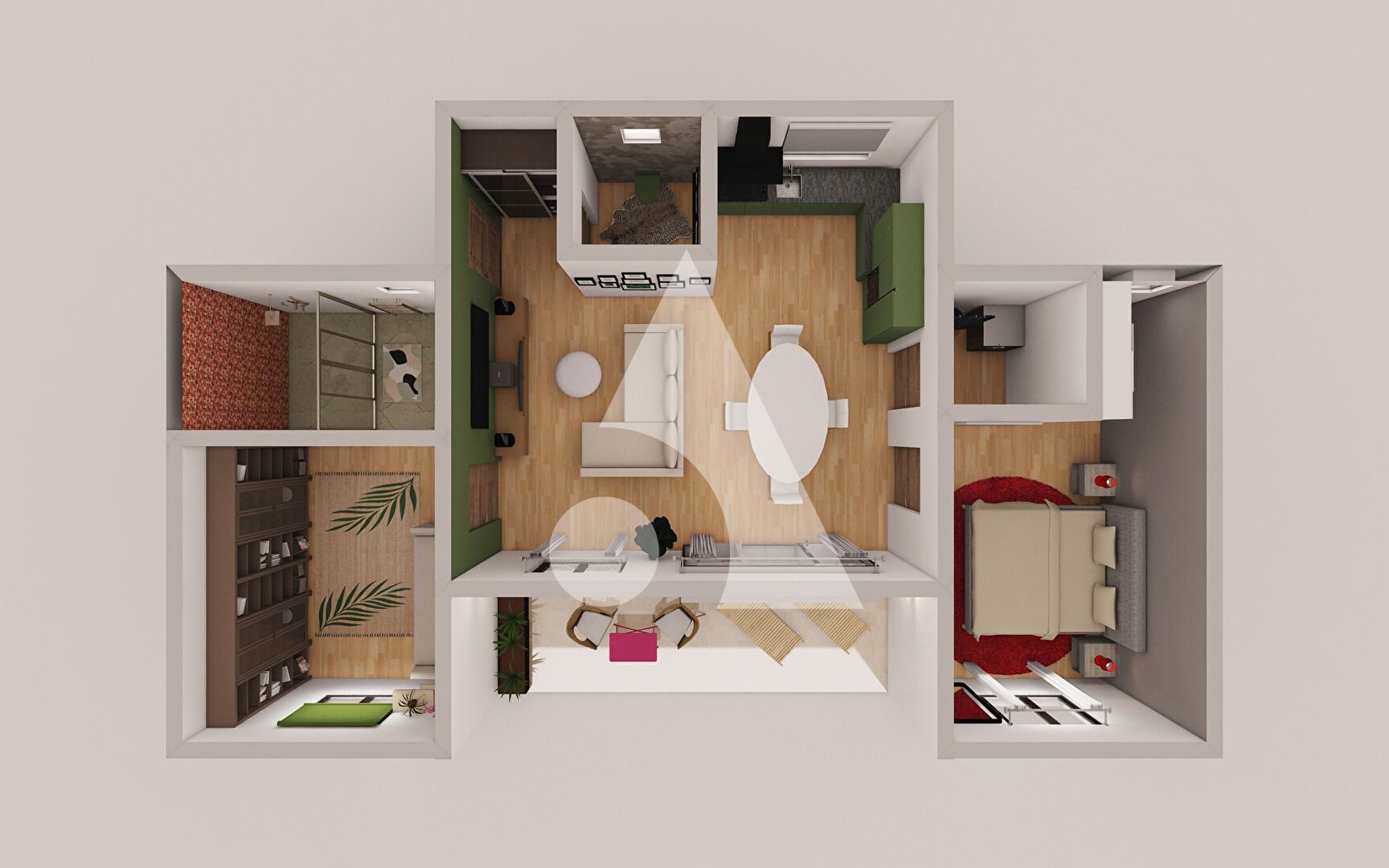 Photo Villelaure - Appartement T3 de 71,94 m2 avec terrasse image 5/6