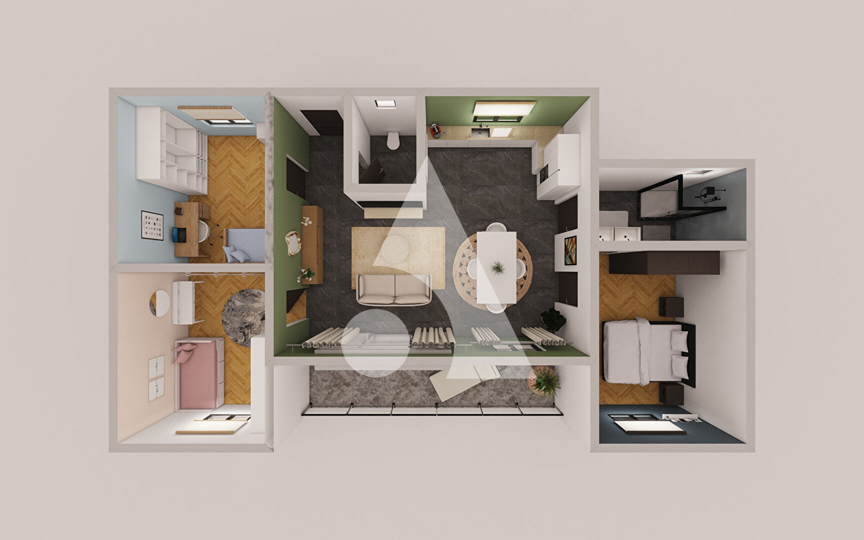 Photo Villelaure - Appartement T3 de 79,10m2 avec terrasse image 5/6