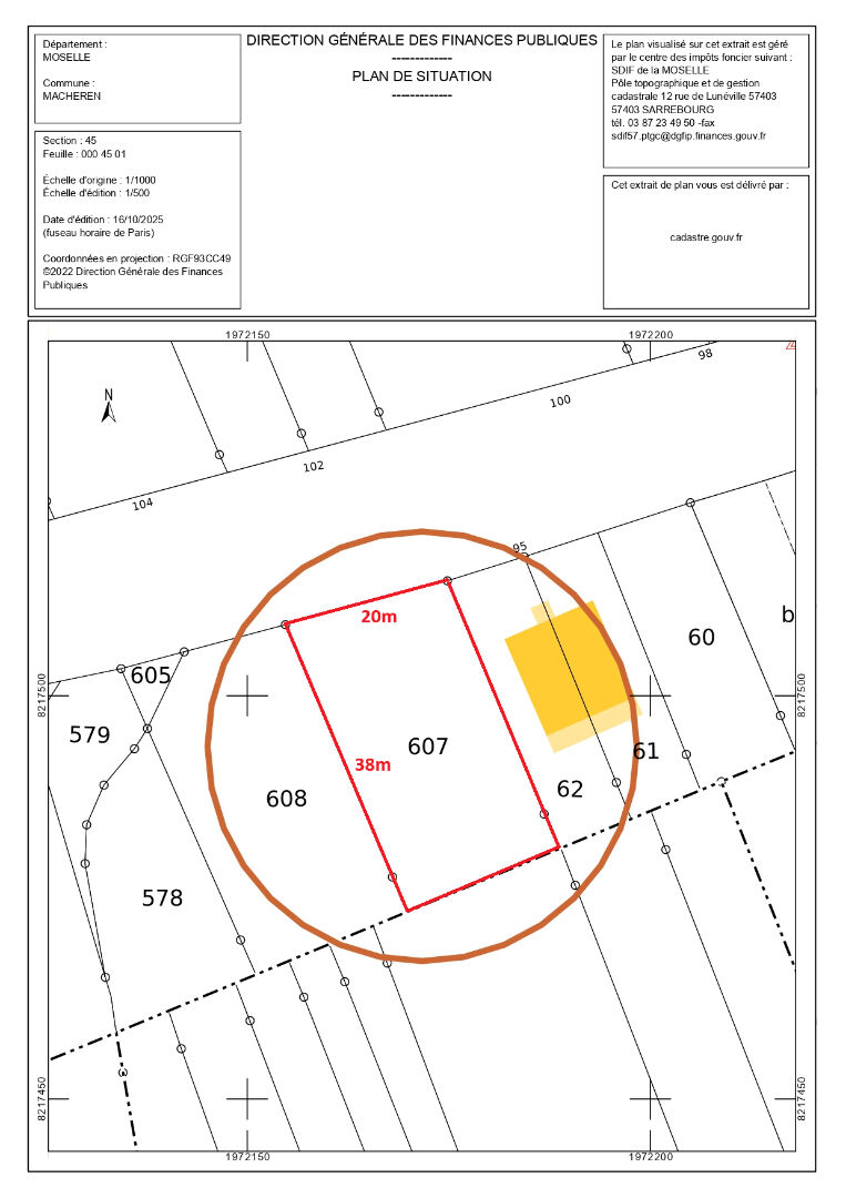 Photo Terrain Macheren 768 m2 image 3/3