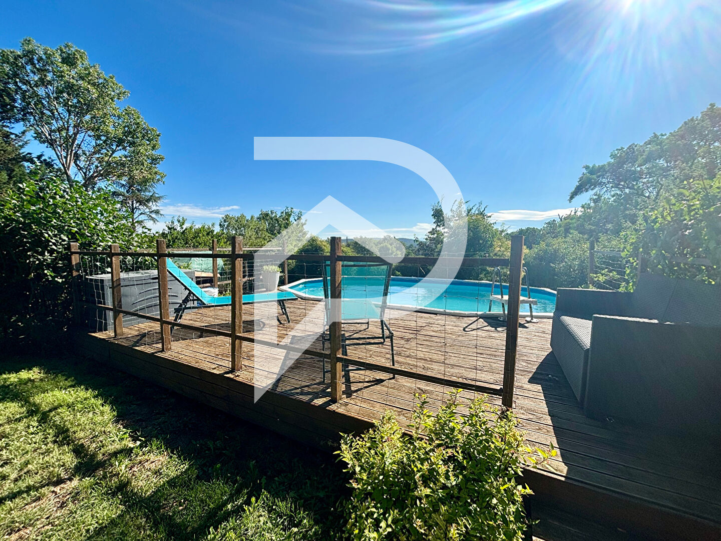 Photo VILLA TYPE 4 AU CALME AVEC PISCINE ET VUE IMPRENABLE image 5/6