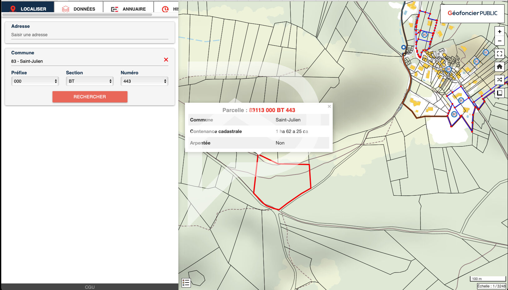 Photo TERRAIN ST JULIEN 46773m2 AGRICOLE ET LOISIRS image 2/6