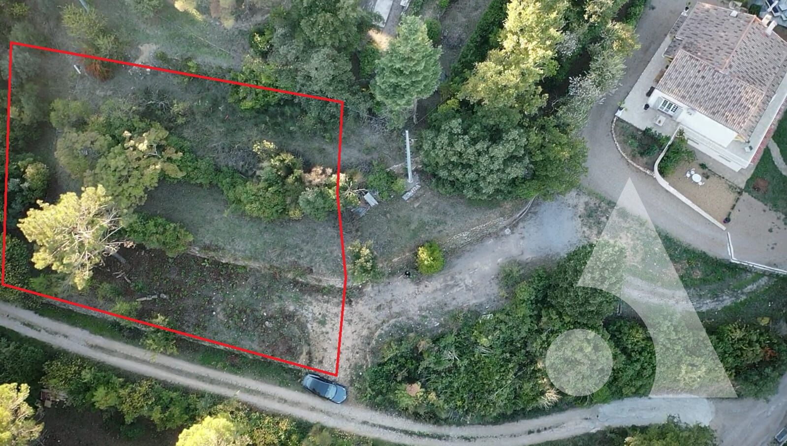 Terrain Draguignan col de l'ange de 1.224m² LOT B, pour une maison de 183,6 m², viabilités en bordures.