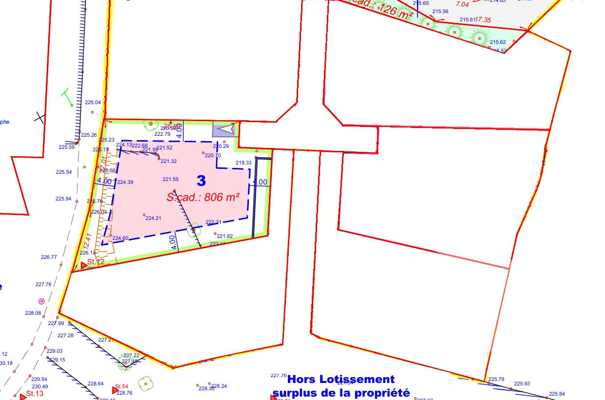 Photo Terrain viabilisé à Draguignan , col de l'ange de 806 m² LOT 3, pour une maison de 120,9 m², image 4/6