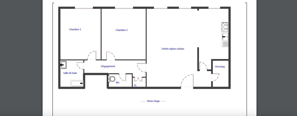 Photo Appartement 3 pièces de 77m2 image 2/6
