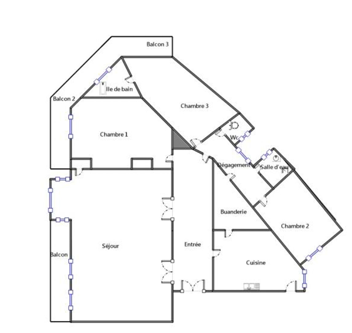 Photo Appartement Paris 5 pièce(s) 140.6 m2 image 2/6