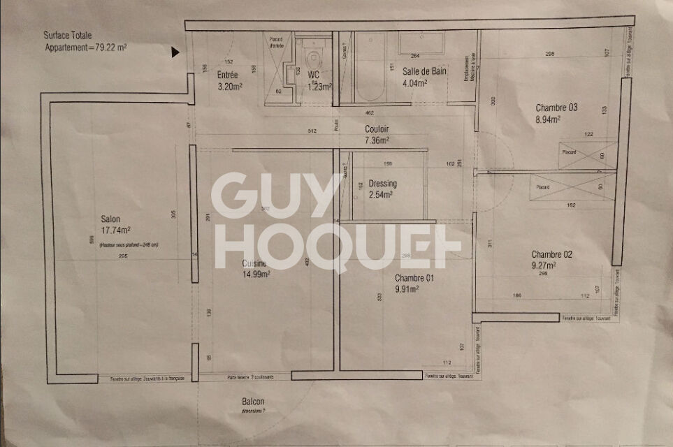 À vendre : Appartement 4 pièces à Massy, secteur Villaine