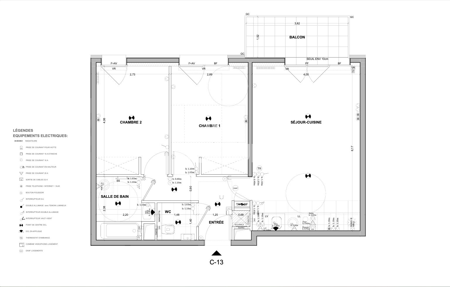 Appartement 3 pièces ? 60,10 m² ? Massy Vilmorin (résidence récente 2021)