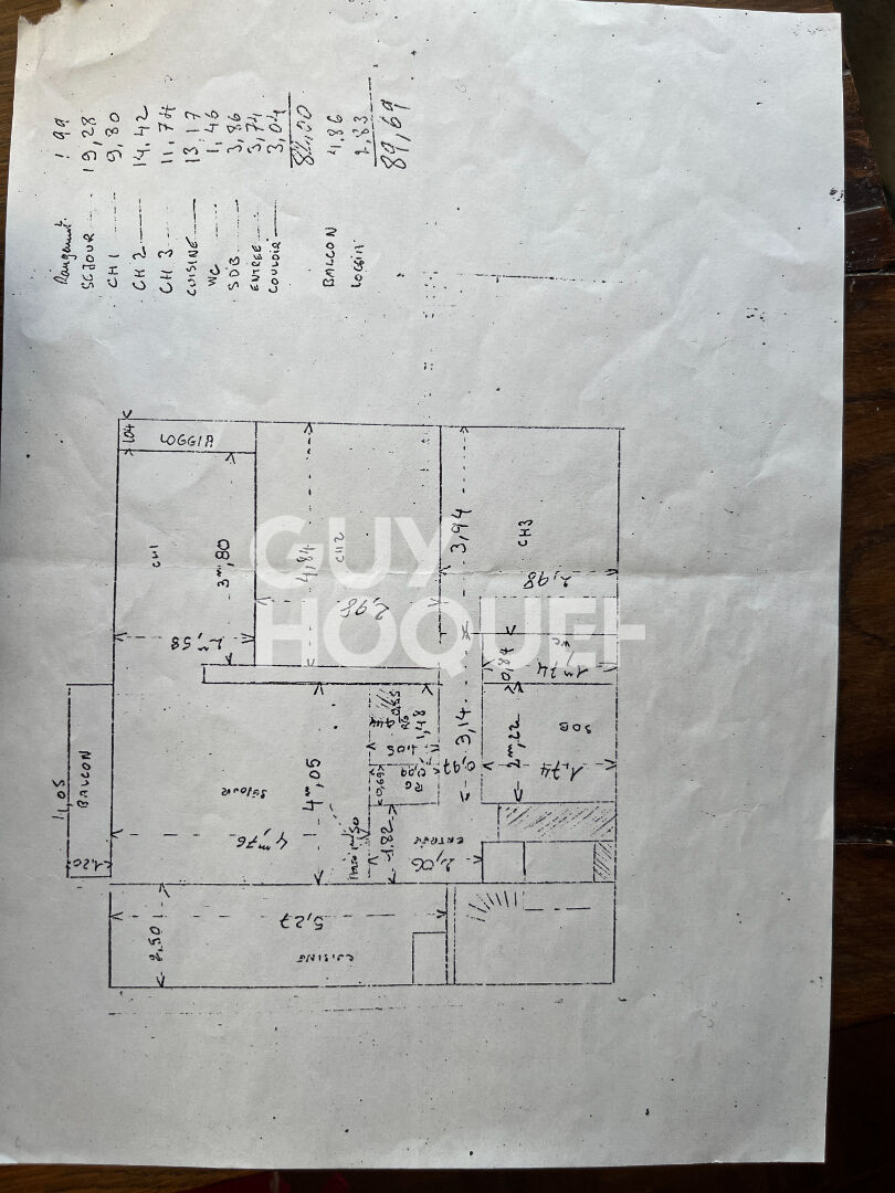 Appartement 4 pièces à vendre à Massy - Référence 2772