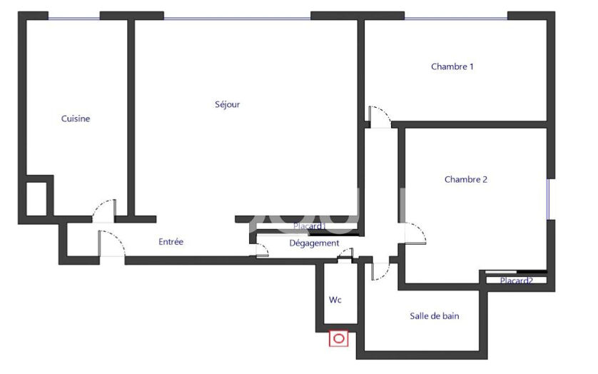 VENTE : appartement F3 (61 m²) à MASSY