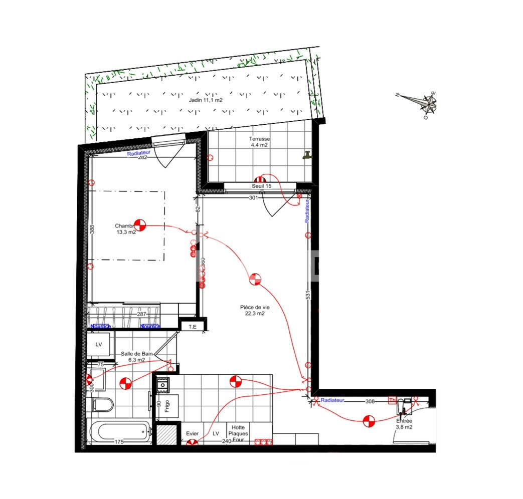 À vendre - Appartement 2 pièces avec terrasse et jardin privatif