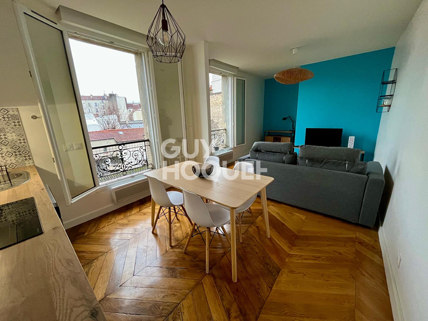 Centre-ville - 2 pièces rénové - Calme - Métro Ligne 13