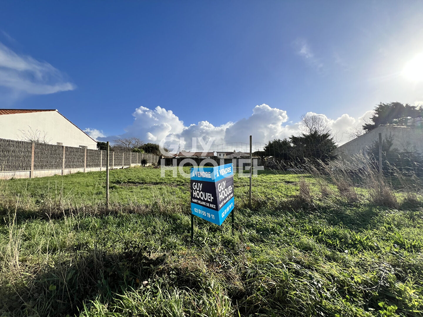 Terrain Sion sur l'océan  820 m2