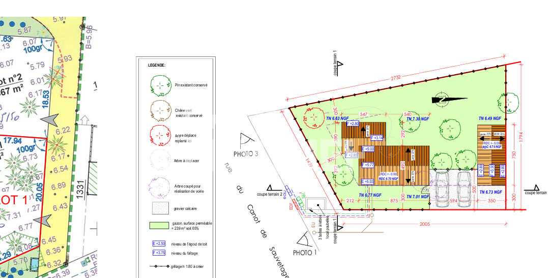 Terrain Chaucre 367 m2 + 65 m²