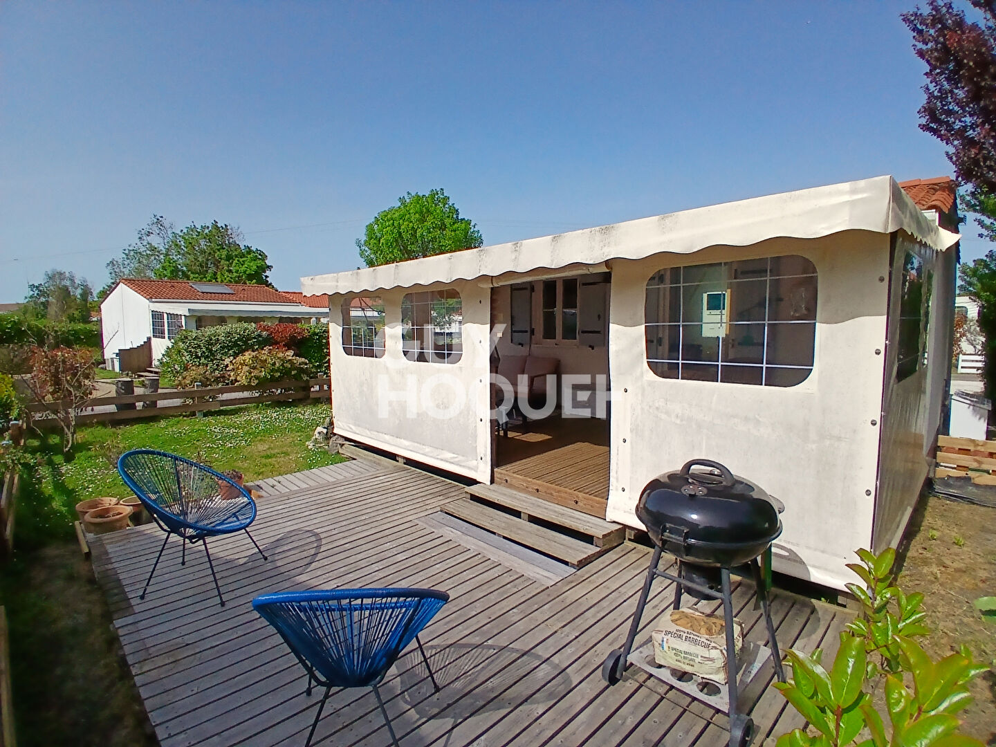 TERRAIN DE LOISIRS 202 m2 avec Mobilhome3P, 2ch,  ST PIERRE OLERON