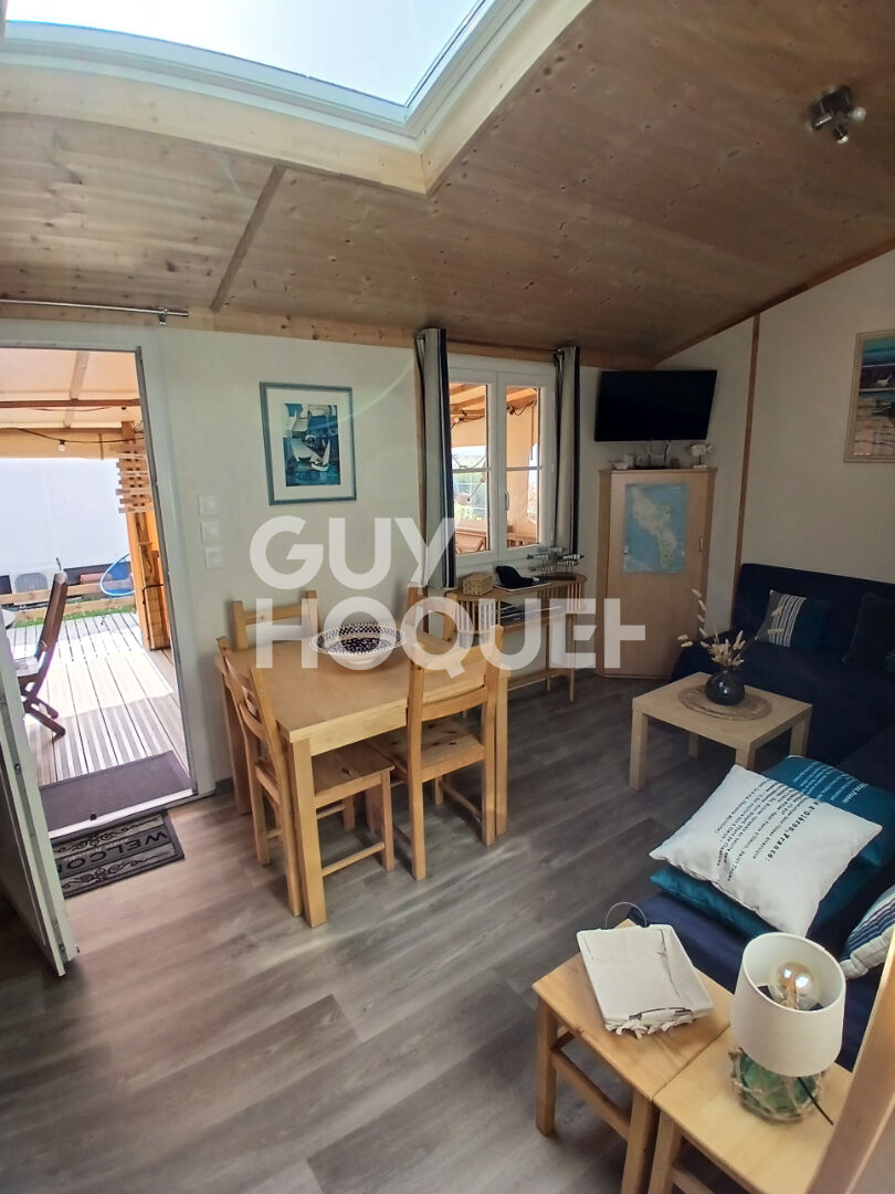 TERRAIN DE LOISIRS 202 m2 avec Mobilhome3P, 2ch,  ST PIERRE OLERON