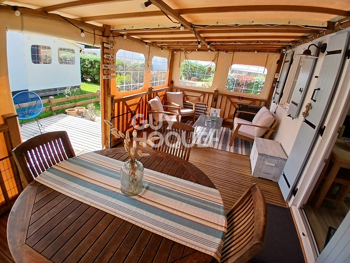 TERRAIN DE LOISIRS 202 m2 avec Mobilhome3P, 2ch,  ST PIERRE OLERON