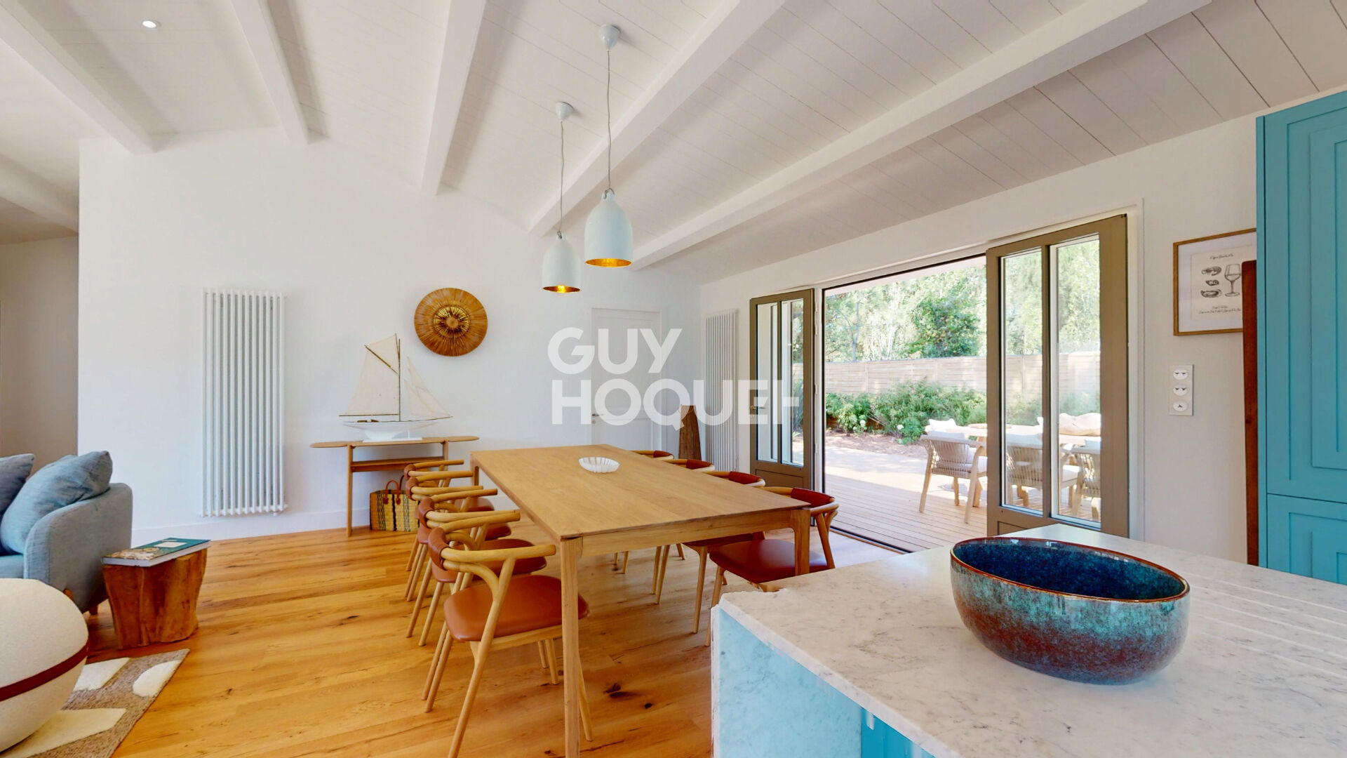 Le Bois-Plage-en-Ré. Maison d'exception : le parfait équilibre entre plages et commerces