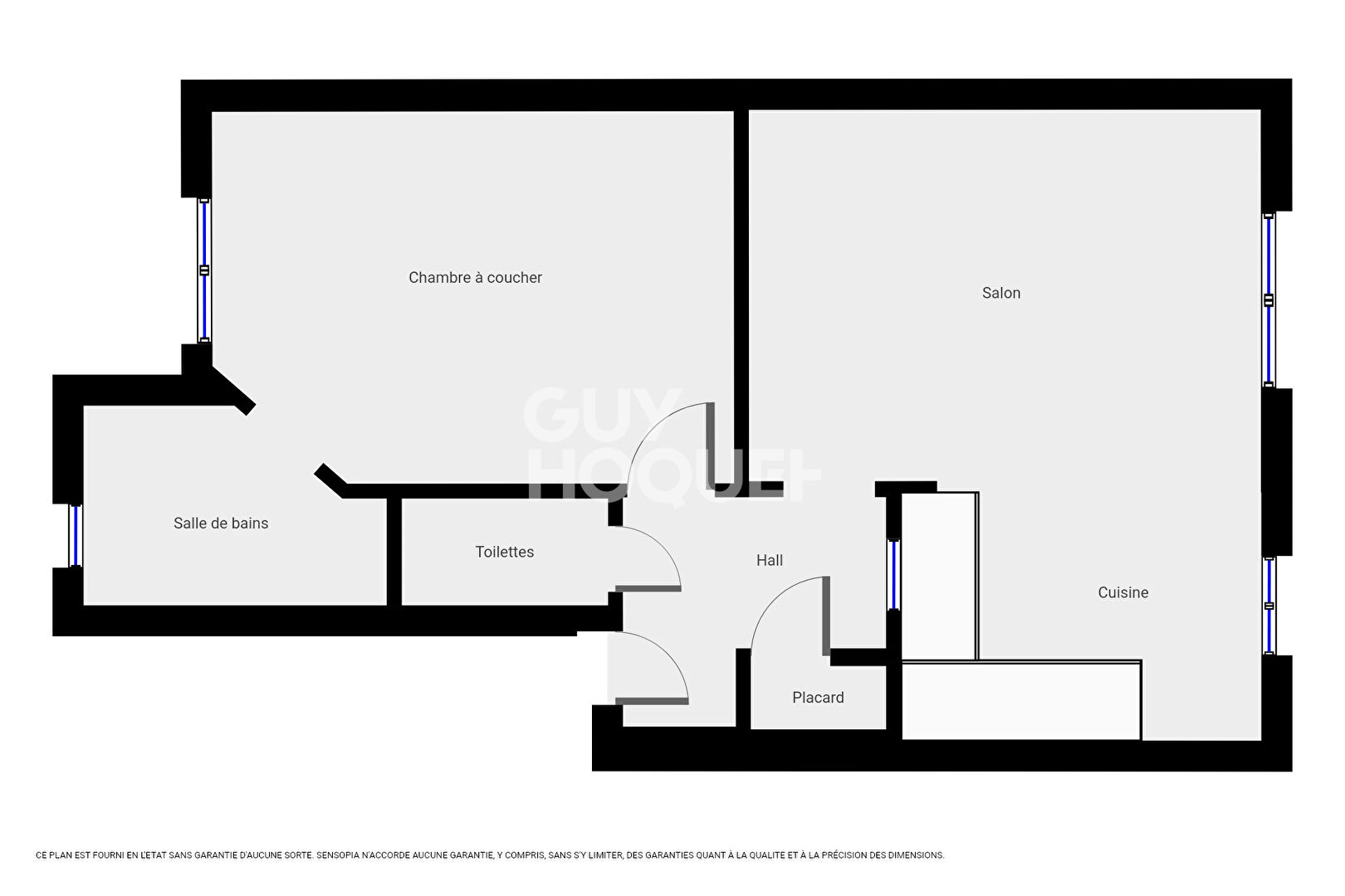 BOIS COLOMBES/ 2 P 38.52 M²  LOCATION MEUBLEE