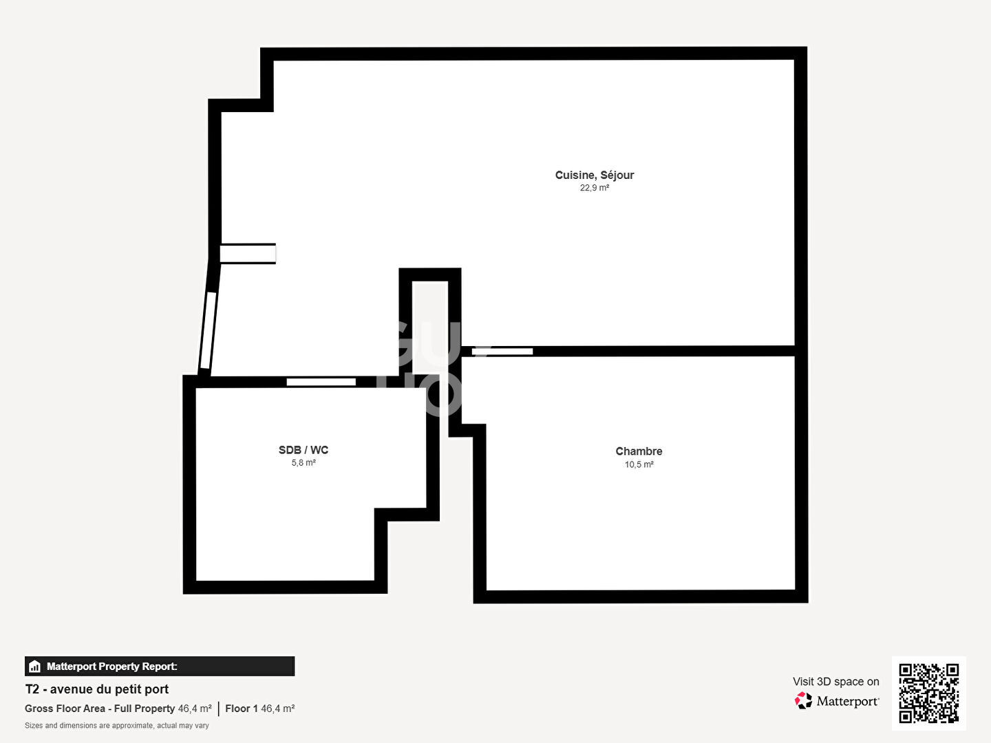 T2 récent 41.45 m2 + parking privatif en sous-sol