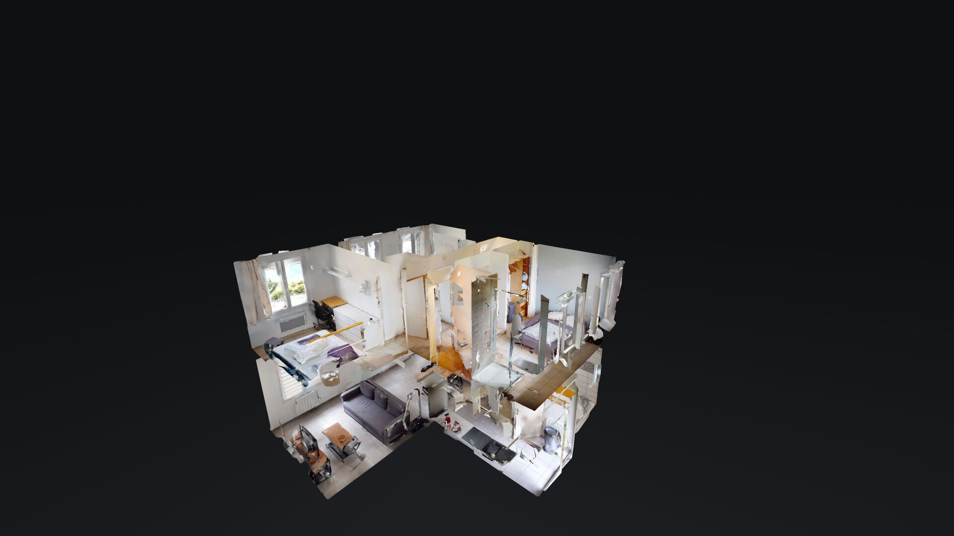 chambre avec douche privative dans Maison Poitiers 4 pièces en colocation