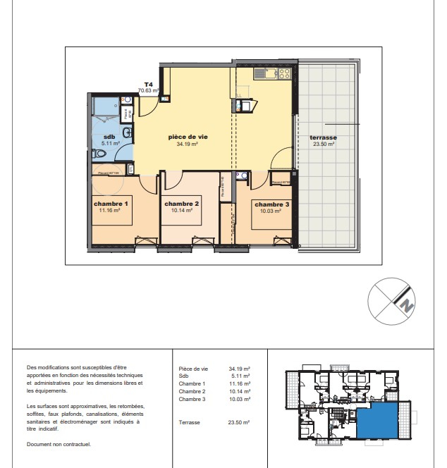 Appartement 4 pièces