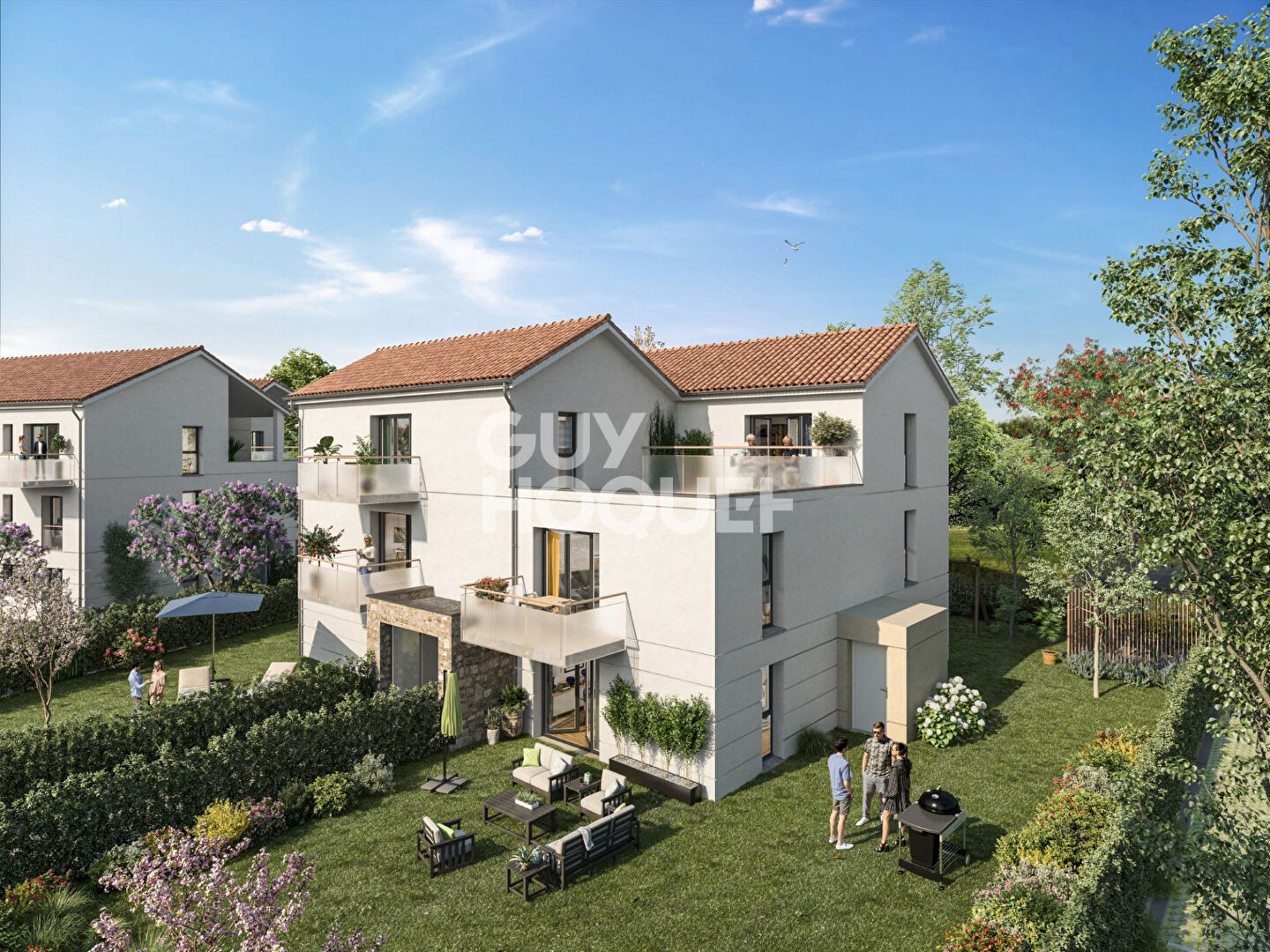 Appartement 2 pieces niché dans un écrin de verdure