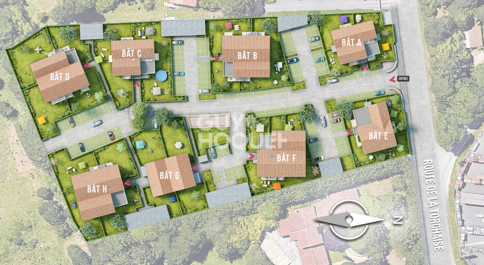 Appartement 2 pieces niché dans un écrin de verdure