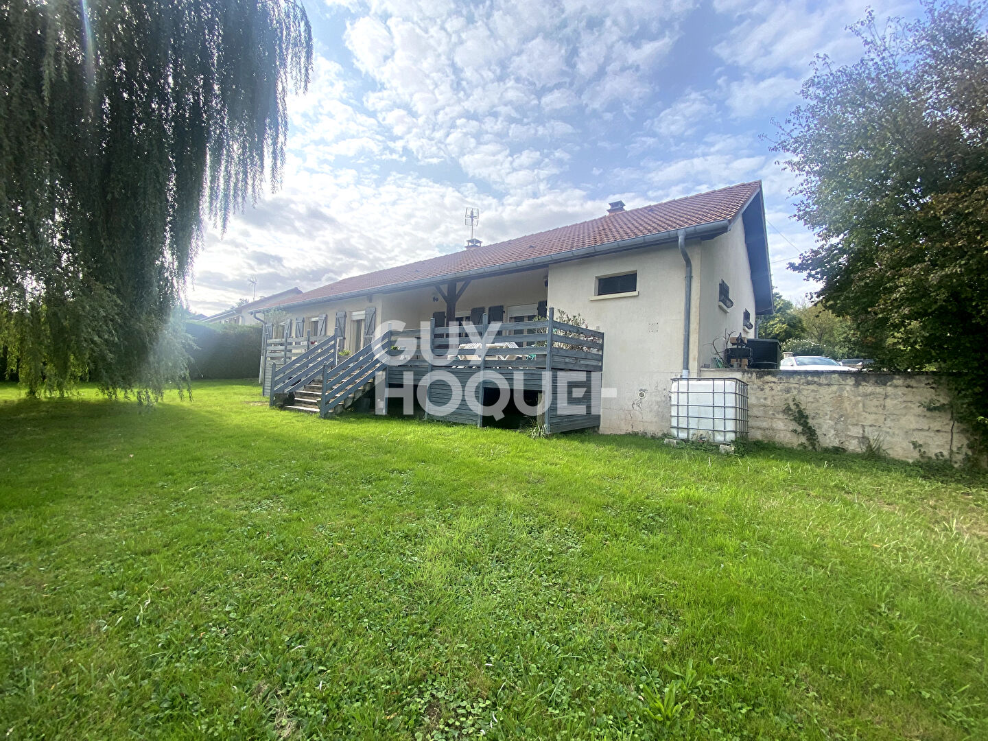 Maison plain-pied 3 chambres, terrain 10,7 ares