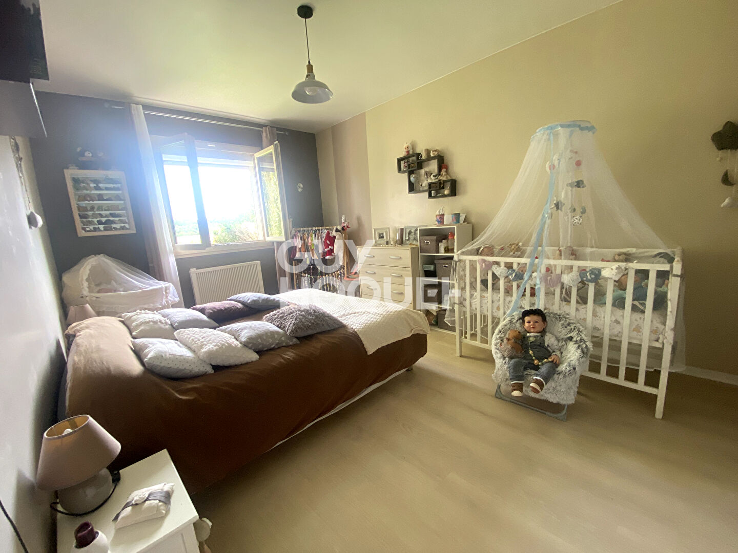 Maison plain-pied 3 chambres, terrain 10,7 ares