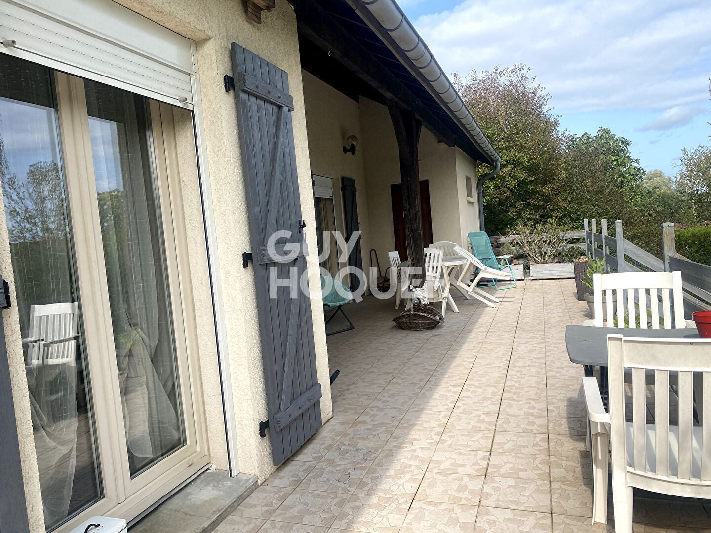 Maison plain-pied 3 chambres, terrain 10,7 ares