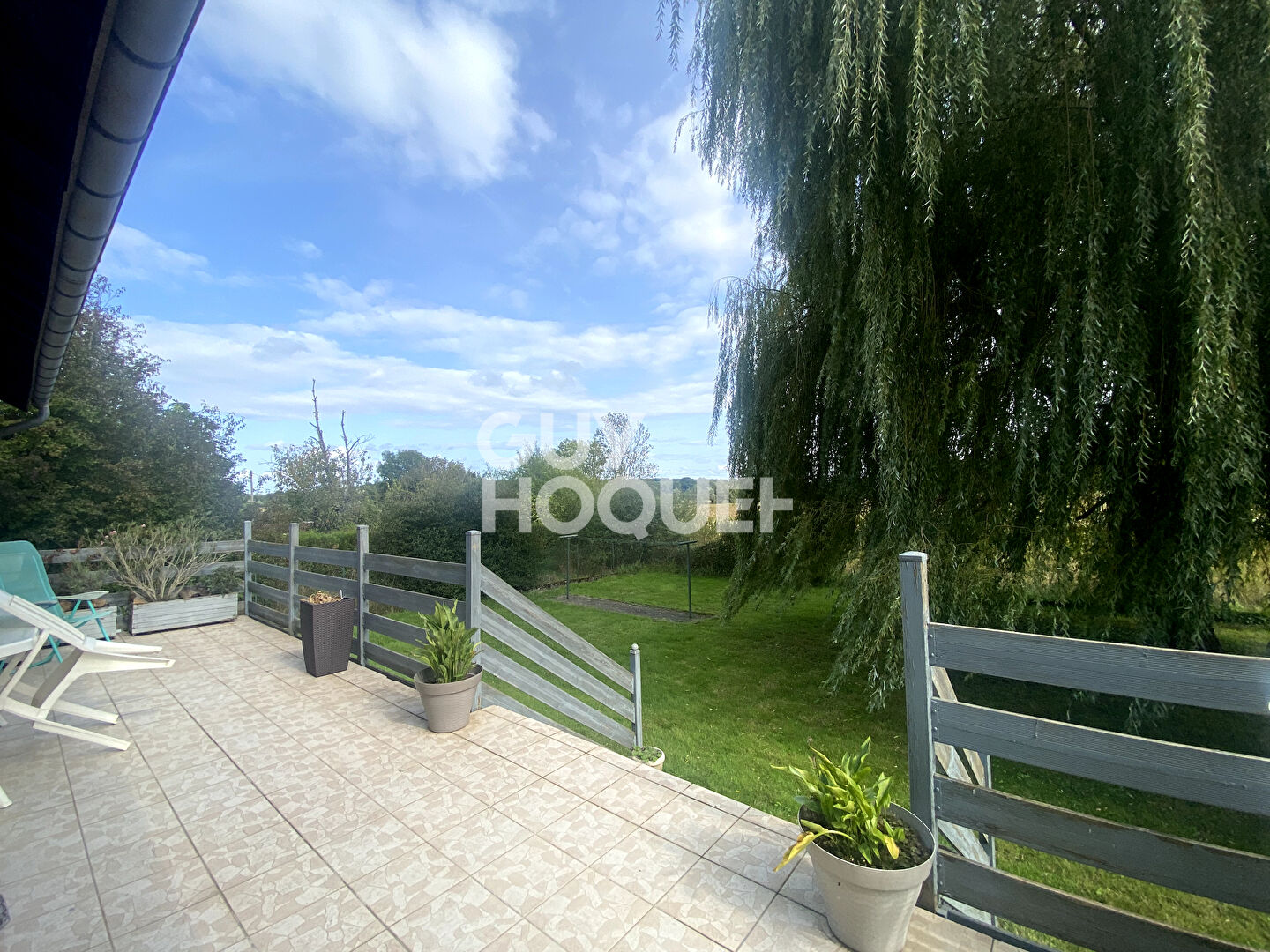 Maison plain-pied 3 chambres, terrain 10,7 ares